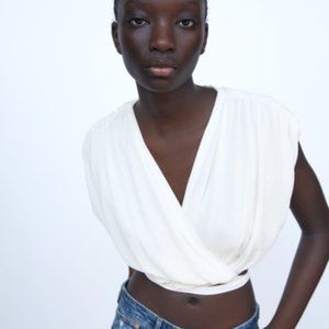 NWT Zara Wrap Top
